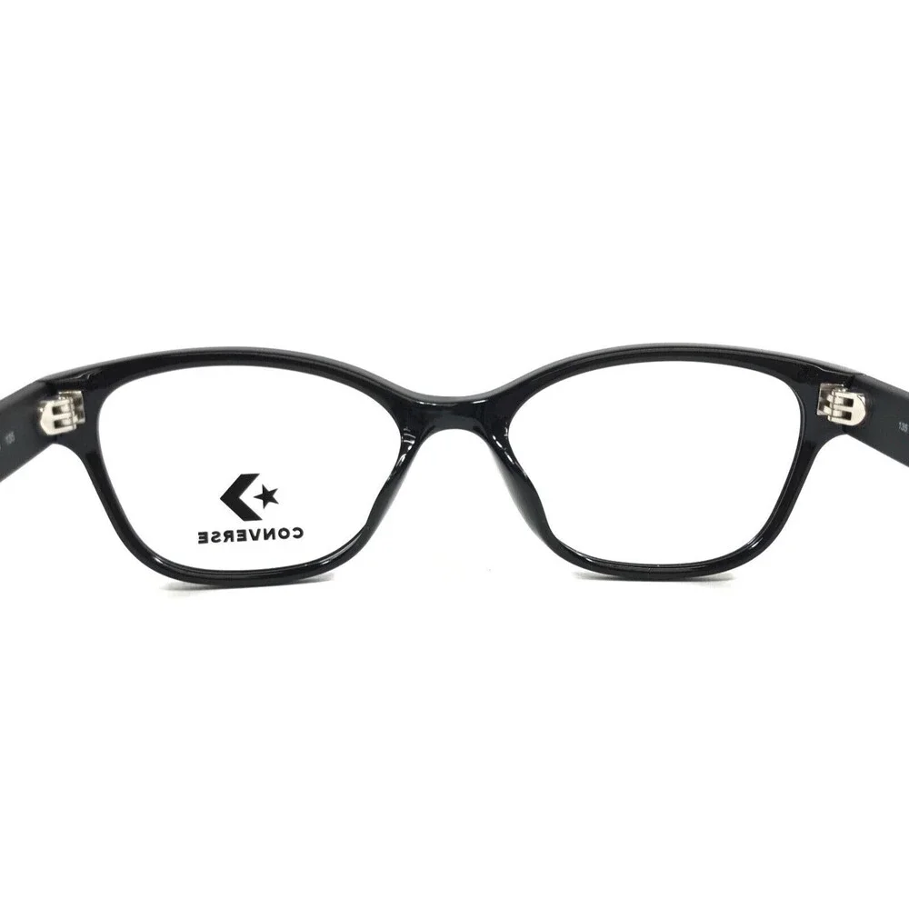 Converse Kids Eyeglasses Frames CV5053Y 001 Black Cat Eye Full Rim 49-16-135